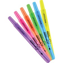 Writech W-805S Basmalı Fosforlu Kalem Neon Mavi - 12'li Kutu