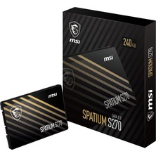 MSI 480GB Msı SSD Spatıum S270 Sata 2.5 500/450MB/S
