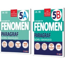 Fenomen Yayıncılık Fenomen Yayınları 5. Sınıf Paragraf A ve B Soru Bankası Seti (2 Kitap)