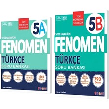 Fenomen Yayıncılık Fenomen Yayınları 5. Sınıf Türkçe A ve B Soru Bankası Seti (2 Kitap)
