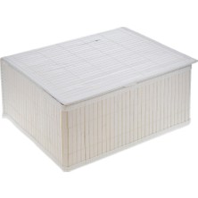 Gold Home Goldhome Kapaklı Rattan Kutu Büyük GLD008188 1 Adet