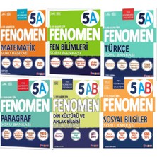 Fenomen Yayıncılık Fenomen Yayınları 5. Sınıf A Serisi Soru Bankası Seti (6 Kitap)