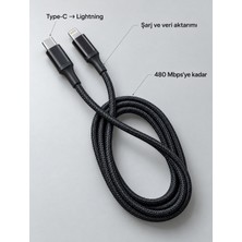 HemenGo Pd Hızlı Şarj Destekli LED Göstergeli Lightning Kablo HMNGO7.TKND755