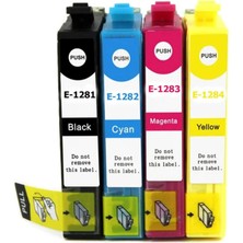 Epson Stylus S22 Yazıcı Uyumlu 4 Renk Muadil Kartuş Seti (T1281 -T1282 -T1283 -T1284)