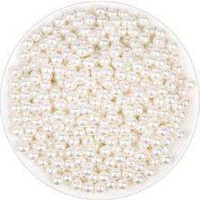 8 mm Inci Boncuk 100 Gram - Krem - Çanta ve Takı Yapımı Için (400 Adet)