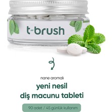 Nane Aromalı Flörürsüz Diş Macunu Tableti