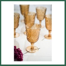 Vintessy Vıntessy Akrilik Bal Tekli Kadeh & Su Meşrubat Kahve Yanı Bardağı 450 ml ( Cam Değildir ) BZS01