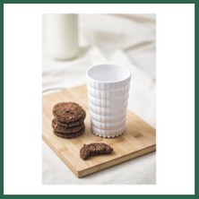 Vintessy Vıntessy Allegra Beyaz Akrilik Bardak 6'lı Set | 400 ml | Kırılmaya Dayanıklı, Cam Değildir | Su, Meşrubat ve Sunum Için Ideal BZS01