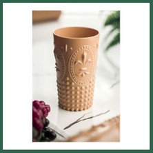 Vintessy Vıntessy Akrilik Bal Tekli Uzun Bardak & Su Meşrubat Bardağı 750 ml ( Büyük Boy & Cam Değildir ) BZS01