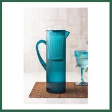 Vintessy Vıntessy Arkilik Barok 1,5 Lt Aquamarin Sürahi (Buzdolabı Kapak Rafına Sığar) BZS01