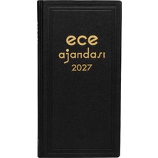 Ece Ajandası Asya 2027 - 17X33 Klasik Ciltli Ticari Ajanda - Kasa Ajandası