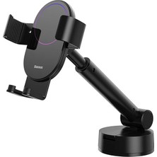 Baseus Simplism Gravity Teleskopik Uzatılabilir Otomatik Kavramalı Ön Cam Araç Içi Telefon Tutucu - Siyah
