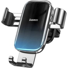 Baseus Glaze Gravity 360° Dönebilir Otomatik Kavramalı Havalandırma Izgarası Uyumlu Araç Içi Telefon Tutucu - Siyah