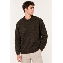 Stil Kombin Çapraz Desen Oversize Kışlık Kazak Dp 17567_10066