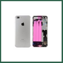 Vintessy Vıntessy iPhone 7 Plus Uyumlu Full Dolu Kasa (Gümüş) BZS01