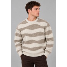 Stil Kombin Desenli Oversize Kışlık Kazak Dp 18396_10069