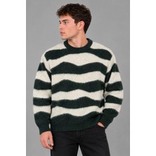 Stil Kombin Desenli Oversize Kışlık Kazak Dp 18396_10069