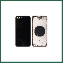 Vintessy Vıntessy iPhone 8 Plus Uyumlu Boş Kasa Kapak (Siyah) BZS01