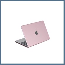 Bezos MacBook Neo Şeffaf Macbook Kapak - Pembe Bbz