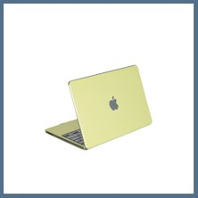 Bezos MacBook Neo Şeffaf Macbook Kapak - Yeşil Bbz
