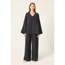 Touche Prive Keten Tunik Pantolon Takım