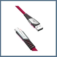 Bezos Konfulon DC16 Micro USB Kablo 1m 2.4A - Kırmızı Bbz