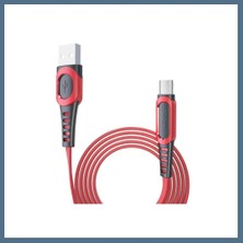 Bezos Konfulon DC01 Süper Hızlı Micro USB Kablo 1m 2.4A - Kırmızı Bbz