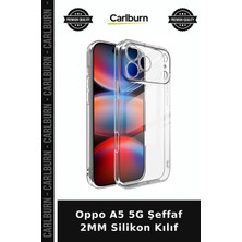 Carlburn Oppo A5 5g Şeffaf 2mm Silikon Kılıf Kasa Seçenek Cep Telefonu