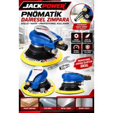 Jack Power Yüksek Devirli Havalı Orbital Zımpara Makinesi – 150MM Polisaj ve Temizleme 12000RPM