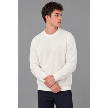 Stil Kombin Kare Desen Desen Sıfır Yaka Kışlık Kazak Dp 1069_10059