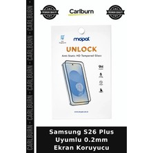 Carlburn Samsung S26 Plus Uyumlu 0.2mm Ekran Koruyucu Mobil Aksesuar Telefon Örtüsü Cam Film
