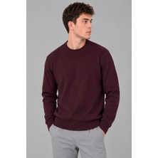 Stil Kombin Kare Desen Desen Sıfır Yaka Kışlık Kazak Dp 1069_10059
