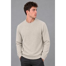 Stil Kombin Kare Desen Desen Sıfır Yaka Kışlık Kazak Dp 1069_10059