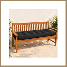 Bezos Kapitone Bank Minderi · 100 × 45 × 4 cm | Siyah | Dış Mekân 22