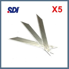 Bezos Sdı 1361 Çelik Maket Bıçağı Falçata Ucu Yedeği 9mm 30 Derece Küçük 50'li Bbz