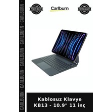 Carlburn Kablosuz Klavye KB13 - 10.9" 11 Inç Tablet Aksesuarı Şarjlı Cihaz Toplantı Aracı