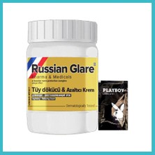 Defne Store Playboy Rusian Glare Nano 50 ml Rus Merhemi Tüy Dökücü Azaltıcı Krem + 1 Armağan Jel Dfnbez
