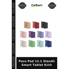Carlburn Poco Pad 12.1 Standlı Smart Tablet Kılıfı Taşınabilir Kılıf Akıllı Kap Cihaz Kapağı
