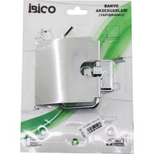 KRT Ibico Banyo BNY-503G Metal Wc Kağıtlık Geniş Kapaklı Yapışkanlı Montaj