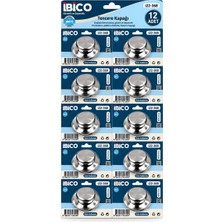 İbico Ibico İ22-368 Isıya Dayanaklı Tencere Kapak Kulpu Metal - 12'li Paket