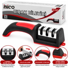 İbico Ibico İ22-069 Bıçak Bileyici Bileme 3 Boğumlu Krom Kaplama Ambalaj Renkli Plastik Gövde Sap