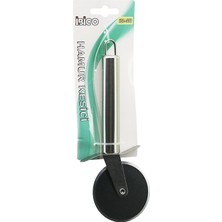 İbico Ibico İ22-079 Pizza ve Hamur Kesici Rulet Çap: 6.3cm Krom Saplı 10CM Küçük Metal Tek Başlı - 12'li Paket