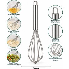 İbico Ibico İ22-060 Çelik Metal Çırpıcı 30CM Çırpıcı: 18CM + Sap: 12CM Krom Saplı - 12'li Paket