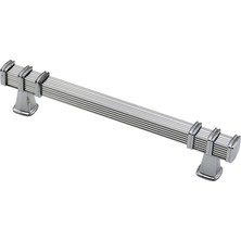 KRT İBİCO-969 Çekmece Kulp 12.8cm Kare Kulp Krom Yüzük Krom - 10'li Paket