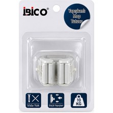İbico Ibico İ13-068 10KG. Taşıma Askı Plastik Mop Sap Tutucu Yapışkanlı Montaj Şeffaf Pvc Plaka - 12'li Paket