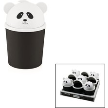 Qlux Ideas Qlux L-00988 Panda Masa Üstü Çöp Kovası Mini Ofis Makyaj Vb Çocuk Odası - 18'li Paket