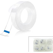 İbico Ibico İ13-087 Şeffaf Çift Taraflı 3CMX2MT Bandı Nano Bant - 12'li Paket