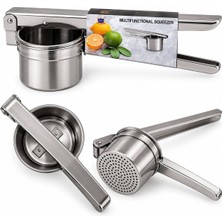 Yakut Çelik Metal Meyve Sıkıcı Manuel Kollu Patates Ezici