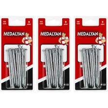 Medalyan Çelik Çivi 5X80 Beton Için 9pcs- 12'li Paket