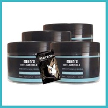 Defne Store Süper Mens 4 Adet 100 ml SNMP20356 Erkek Yüz Cilt Kremi Antiwrinkle Smoothing Cream + Yanında Jel Dfnbez